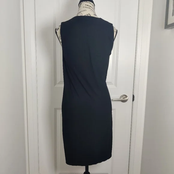 AllSaints Adela Adi Black Sheath Midi Dress – Size US 4 - Picture 4 of 8
